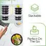 Meal Prep Containers [60 Pack] - Plastic Food Containers Meal Prep Container - Reusable Plastic Containers with Lids - Food Storage Containers with Lids Food Prep Containers Reusable Lunch Containers