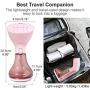 Mini Handheld Steamer for Clothes Garment, Portable Travel Garment Steamer, Powerful Iron Wrinkles Remover for Travel/Home, Compact Iron Steamer for Clothing, Any Fabrics, IDEER (Pink)