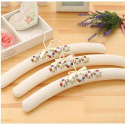 5pcs Random Color Clothes Hanger Colorful Blossom Sponge Padded Clothes Hanger Rack for Clothes Hangers Weding for Kid Children