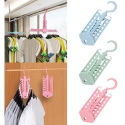 Todens 1PC Multi-Functional Foldable Clothes Hanger Hanger Telescopic Household Hook Non-Slip