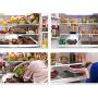 VISGOGO Refrigerator Pull Out Bins Snap On Drawer Fridge Mate Shelves Storage Organizer Refrigerator Storage Box