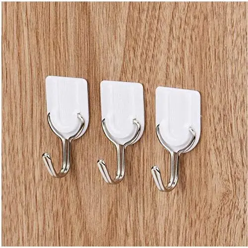 24PCS Strong Adhesive Hook Wall Door Sticky Hanger Holder Kitchen Bathroom White Hangers for Clothes 24PCS Strong Adhesive Hook Wall Door Sticky Hanger Holder Kitchen Bathroom White Hangers for Clothes