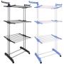 DEM Clothes Hangers 3-Layer Portable Practical Clothes Dryer Gray Drying Rack Indoor Outdoor Multi-Function Space Saving Clothing Hangers, for Coat Jacket Sweater Shirt Strong Durable Gray DEM Clothes Hangers 3-Layer Portable Practical Clothes Dryer Gray Drying Rack Indoor Outdoor Multi-Function Space Saving Clothing Hangers, for Coat Jacket Sweater Shirt Strong Durable Gray