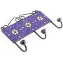 Indianshelf Handmade 1 Artistic Vintage Blue Ceramic Tiny Flower Key Hooks Holders/Heavy Duty Hooks for Garage Indianshelf Handmade 1 Artistic Vintage Blue Ceramic Tiny Flower Key Hooks Holders/Heavy Duty Hooks for Garage