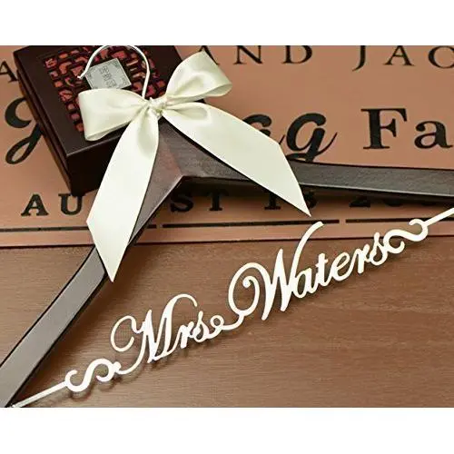 Personalized Hanger, Wedding Dress Hanger, Bride Hanger, Bridal Shower Gift, Gift for Bride EL001 Personalized Hanger, Wedding Dress Hanger, Bride Hanger, Bridal Shower Gift, Gift for Bride EL001