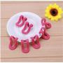 20PCS Random Color Cloth Hanger Hook Mini Flocking Clothes Hanger Easy Hook Closet Organizer Holder Save Space Non Slip Flocking Hanger