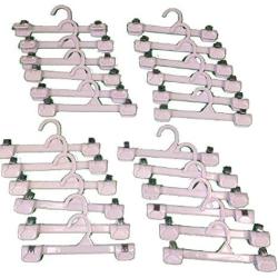 Set of 24 3 x 10 Plastic Clip Clothes Hangers
