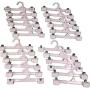 Set of 24 3 x 10 Plastic Clip Clothes Hangers