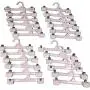 Set of 24 3 x 10 Plastic Clip Clothes Hangers Set of 24 3 x 10 Plastic Clip Clothes Hangers