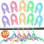 HEROOFAM 10PCS Travel Hangers, Portable Folding Clothes Hangers Drying Rack for Travel Home,Non-Slip,Travel Accessories HEROOFAM 10PCS Travel Hangers, Portable Folding Clothes Hangers Drying Rack for Travel Home,Non-Slip,Travel Accessories