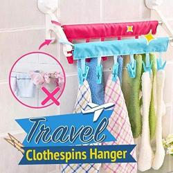 Ovanpa 2019 Travel Clothespins Hanger (Black)