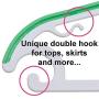 HOOKED Non Slip Clothes Hangers - Care for Your Clothes, Organize Your Closet! Slim Shape Saves Space Helps You Choose Your Clothes & Look Your Best! Strong ABS Plastic Won’t Snap! (Set of 20 Summer)