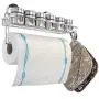 HASKO accessories Suction Cup Paper Towel Holder with Shelf and Hooks - Wall Mount Metal Roll Organizer - Tissue Roll Hanger for Bathroom & Kitchen - SUS 304 Stainless Steel Roll Holder - Chrome HASKO accessories Suction Cup Paper Towel Holder with Shelf and Hooks - Wall Mount Metal Roll Organizer - Tissue Roll Hanger for Bathroom & Kitchen - SUS 304 Stainless Steel Roll Holder - Chrome