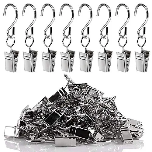 Teenitor Party Light Hanger, Gutter Hangers for Lights, Curtain Clips Hanging Clamp Hooks Hanger Clips for Curtain Photos String Party Lights Awning Curtain Home Decoration Art Craft 60pcs Teenitor Party Light Hanger, Gutter Hangers for Lights, Curtain Clips Hanging Clamp Hooks Hanger Clips for Curtain Photos String Party Lights Awning Curtain Home Decoration Art Craft 60pcs