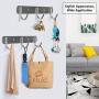 Newness Wall-Mounted Coat Rack, 3-Hooks Coat Hooks Rail Heavy Duty Towel Rack, Modern Stainless Steel Door Holder for Coat, Belt, Keys, Headset, Clothes, Hanger Rack for Bathroom Kitchen (2 Pack) Newness Wall-Mounted Coat Rack, 3-Hooks Coat Hooks Rail Heavy Duty Towel Rack, Modern Stainless Steel Door Holder for Coat, Belt, Keys, Headset, Clothes, Hanger Rack for Bathroom Kitchen (2 Pack)