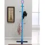 Dika UK Coat Racks Free Standing Wooden Coat Rack Child Solid Wood Bedroom Landing Cartoon Hangers Kindergarten Clothes Hanger Blue