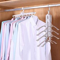 Mary Fast Shop 8 in 1 Hangers,Magic Folding Clothes Rack,Multifunctional Drying Rack,Hang Collect 8 Clothes at a time,Closet Organizer Hanger