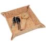 boshiho Valet Tray for Men, Natural Cork Jewelry Catchall Key Phone Coin Boxes Change Caddy Bedside Storage Boxes Eco-Friendly Vegan Gift