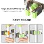 Pasking Mop Broom Holder Heavy Duty Hooks Hanger, Stainless Steel Wall Mounted Storage Organizer Screws or Self Adhesive Utility Broom Holder 3 Racks 4 Hooks for Bathroom Kitchen Closet Office Garden Pasking Mop Broom Holder Heavy Duty Hooks Hanger, Stainless Steel Wall Mounted Storage Organizer Screws or Self Adhesive Utility Broom Holder 3 Racks 4 Hooks for Bathroom Kitchen Closet Office Garden