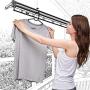 KPROE Black Plastic Hangers, Notched, Light-Weight, Standard Use Clothing Hangers (Black, 18Pack)