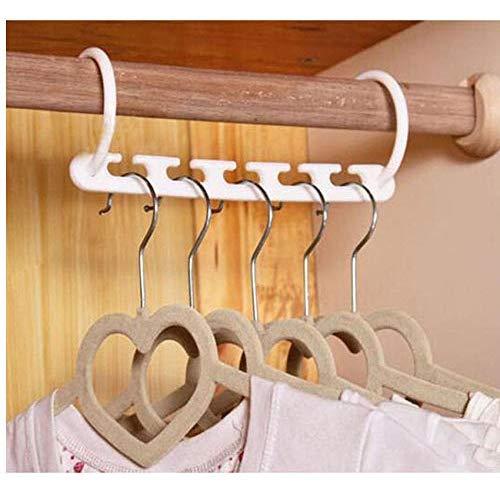 10PC 5 Hole Magic Wander Hangers Clothes Space Saver Space Saver Wonder Magic Clothes Hanger Hook Hangers for Clothes