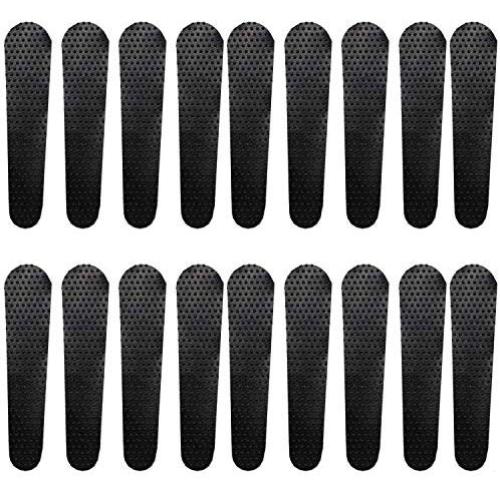 Pomeat 100 Pcs Black Non Slip Rubber Hanger Grips Adhesive Clothes Hanger Strips Hanger Grippers Pomeat 100 Pcs Black Non Slip Rubber Hanger Grips Adhesive Clothes Hanger Strips Hanger Grippers