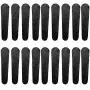 Pomeat 100 Pcs Black Non Slip Rubber Hanger Grips Adhesive Clothes Hanger Strips Hanger Grippers