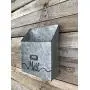 MAIL ORGANIZER WALL BUCKET Tin with Hanger *Reclaimed Rustic Distressed Metal Farmhouse Home Office Decor *Letter Bill Mailbox Magazine Post Card Envelope Paper Holder *Storage Bin *SM, MED, or LG