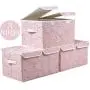 Prandom Large Stackable Storage Bins with Lids Fabric Decorative Storage Boxes Cubes Organizer Containers Baskets with Cover Handles Divider for Bedroom Closet Living Room 17.3x11.8x9.8 Inch 3 Pack Prandom Large Stackable Storage Bins with Lids Fabric Decorative Storage Boxes Cubes Organizer Containers Baskets with Cover Handles Divider for Bedroom Closet Living Room 17.3x11.8x9.8 Inch 3 Pack