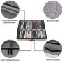 wsryx Under Bed Shoe Storage Organizer with Adjustable Dividers, Sturdy Large Shoe Boxes Container Underbed with Zippered Closure Clear Window