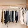 SEniutarm Plastic Hanger Clothes Foldable Pants Rack Trouser Shelf Storage Organization White