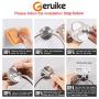 GERUIKE Adhesive Towel Ring Wall Mount Hand Towel Ring Self Adhesive Towel Hanger Stainless Steel Rustproof Brushed Bathroom Hardware