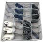 Goiio Collapsible Closet Cabinet Organizer Underwear Storage Boxes for Storing Socks, Lingerie,Belts, Ties, Panties, Baby Clothes (24 Cell)