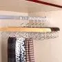 KYCPTNFJ Wooden Storage Rack for Scarf Hanger Tie Belt Closet Organizer with 5 Loops Home Clothes Holder Racks KYCPTNFJ Wooden Storage Rack for Scarf Hanger Tie Belt Closet Organizer with 5 Loops Home Clothes Holder Racks