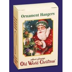 Old World Christmas Boxes of 100 Green Ornament Hangers 1441 Decoration Hooks