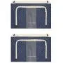JJMG Stackable Storage Boxes Polka Dots Oxford Cloth Steel Frame Shelf Quilt Clothing Blanket Pillow Shoe Holder Container Organizer See-through Window double zipper Folding - Dark Blue (2 pack x 66L) JJMG Stackable Storage Boxes Polka Dots Oxford Cloth Steel Frame Shelf Quilt Clothing Blanket Pillow Shoe Holder Container Organizer See-through Window double zipper Folding - Dark Blue (2 pack x 66L)