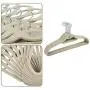 Cosway 50Pcs Heavy Duty Velvet Hangers Set with Stainless Steel Hooks Ultra Thin Non-slip Velvet Clothes Hangers Dress Hangers Suit Hangers(Grey)