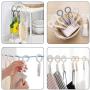 uxcell Laundry Hook Clips Windproof Hanger Buckle 26mm I.D Loaded Clothespin, PP for Clothes Drying Picture Hanging Grey 2pcs