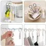 uxcell Laundry Hook Clips Windproof Hanger Buckle 26mm I.D Loaded Clothespin, PP for Clothes Drying Picture Hanging Grey 2pcs