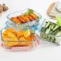 [10-Pack] Glass Food Storage Containers (A Set of Five Colors), Meal Prep Containers with Lids for Kitchen, Home Use - Airtight Glass Lunch Boxes