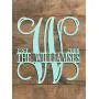 Personalized Metal Monogram Letter, Customized Door Hanger Monogram, Split Letter Monogram