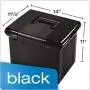 Pendaflex Portable File Box, Black, 11"H x 14" W x 11-1/8" D (41742) Pendaflex Portable File Box, Black, 11"H x 14" W x 11-1/8" D (41742)
