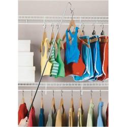 Organize It All Easy to Reach Hook Closet Hanger with Non Slip Hand Grip