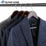 ALPHA HOME 20 Pack Wooden Hangers Premium Solid Suit Coats Pants Hangers for Gentleman - Walnut