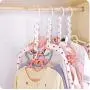 10Pcs New 3D Space Saving Hanger Magic Clothes Hanger Decoration with Hook Closet Organizer Home Tools