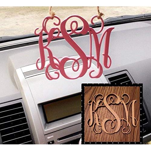 Rear view mirror charm, Rear view mirror initial charm, car charm, rear-view mirror monogram, gifts for teens, wooden initials, car charm