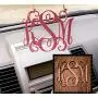 Rear view mirror charm, Rear view mirror initial charm, car charm, rear-view mirror monogram, gifts for teens, wooden initials, car charm