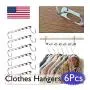 6X Space Saver Saving Wonder Metal Magic Hanger Clothes Closet Organize Hook US 6X Space Saver Saving Wonder Metal Magic Hanger Clothes Closet Organize Hook US