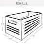 Creative Scents Wooden Storage Boxes - Decorative Closet, Cabinet and Shelf Basket Organizer Lined with Machine Washable Soft Linen Fabric - Gray, Small Creative Scents Wooden Storage Boxes - Decorative Closet, Cabinet and Shelf Basket Organizer Lined with Machine Washable Soft Linen Fabric - Gray, Small