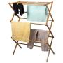 WJL Household Clothes Drying Rack - Bamboo Hangers - Heavy Duty Drying Racks (Size : 14x28x41in)